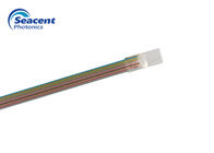 12 CH 12 Colors Optical Fiber Array 3 Type Material With 8 Degree Polishing Angle