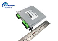 Compact design 7.8dB Cassette PLC Splitter 2x4 For Passive Optical Network