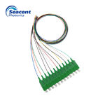 Durable Fiber Optic Pigtail 12 Color Beam With ST/APC Or FC/APC Connector
