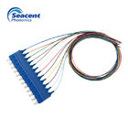 12 Color Beam SC Fiber Optic Pigtail UPC Polish 2.0m 3.0mm With PVC Jacket