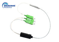 High Stability Fiber Optic PLC Splitter 1x2 Fiber To The Home Branch Type
