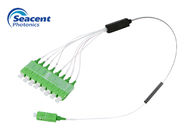 1x8 Branch Type Fiber Optic Plc Splitter Good Channel Uniformity 1260-1650 Nm