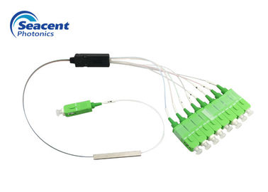 Environmental Protection Ceramic Connector 1x8 Fiber Optic PLC Splitter