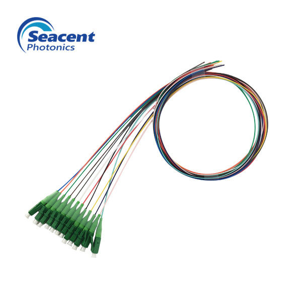 Low Insertion Loss Lc Apc Pigtail , 12 Color Beam Pigtail In Fiber Optics