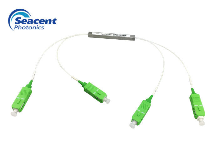 2x2 Mini Type Fiber Optic Plc Splitter High Return Loss With SC/APC Connector