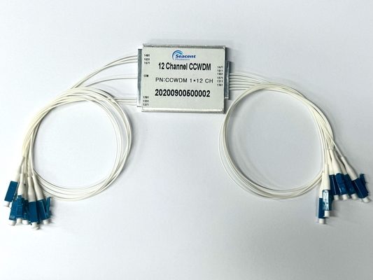 12 CH CCWDM 1271-1371nm，1471-1571nm Wavelength Low Insertion Loss