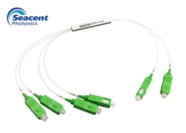 2x4 Micro Type Fiber Optic PLC Splitter With Excellent Channel Uniformity