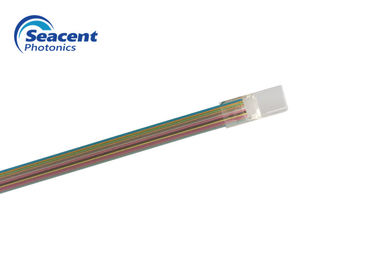 12 CH 12 Colors Optical Fiber Array 3 Type Material With 8 Degree Polishing Angle