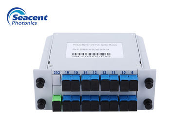 Compact Design 0.9mm 0.5m 1x16 Plc Splitter Plug In FTTH Fiber Splitter