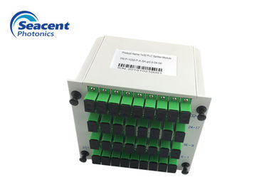 Plug In Fiber Plc Splitter 1x32 0.9mm 0.5m Excellent Channel Uniformity
