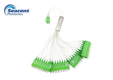 Mini Module Fiber Optic PLC Splitter , 2x32 Splitter Good Channel Uniformity