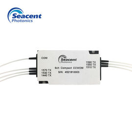 Optical Fiber 6CH CCWDM Mux Demux With LC / APC Connector Type , High Stability