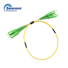 Sc To Sc APC Fiber Optic Patch Cord Single Mode Duplex 0.5m 1.0m 1.5m